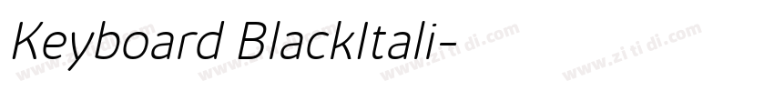 Keyboard BlackItali字体转换
